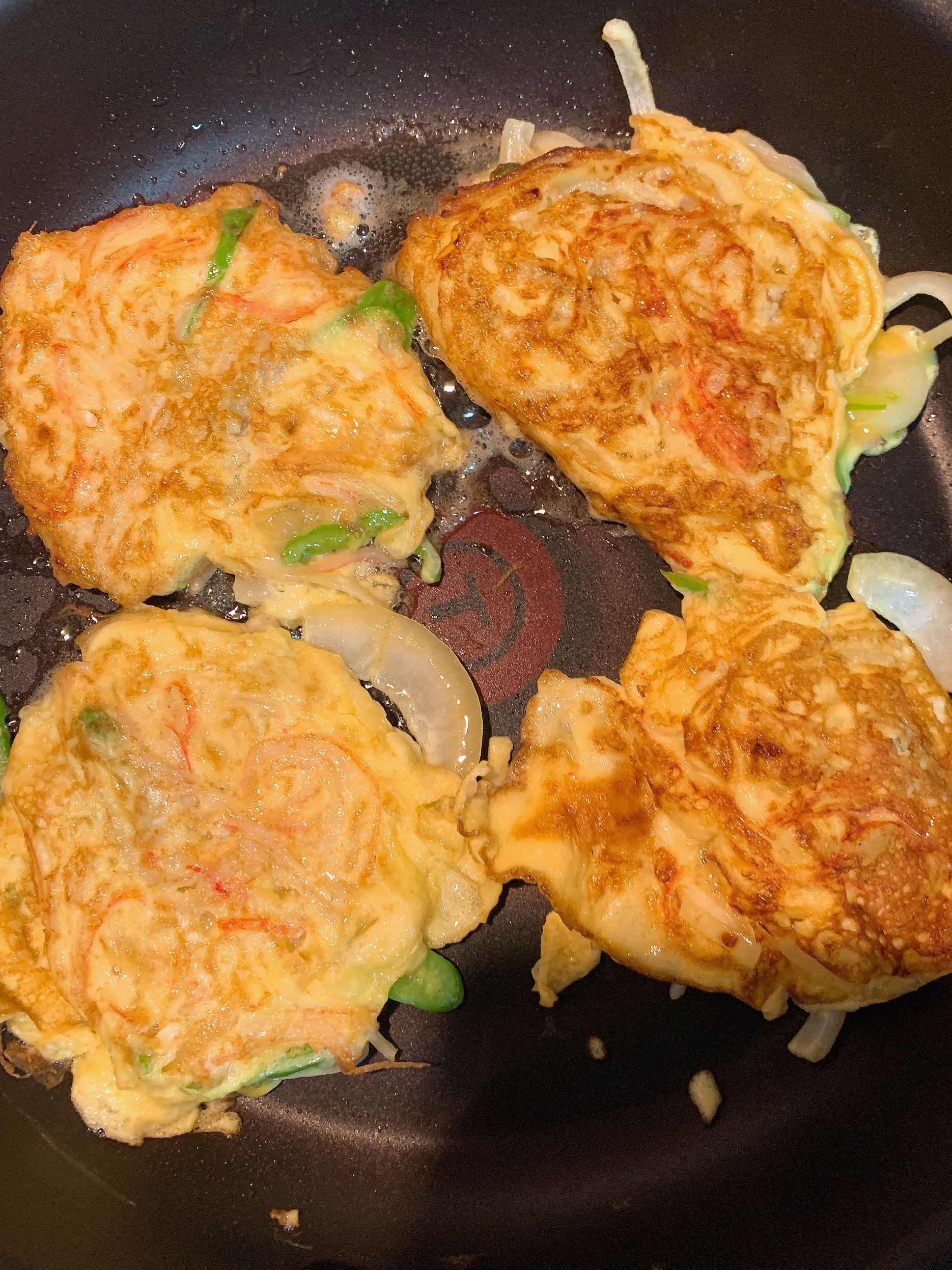 超级易做韩式蟹肉蛋饼