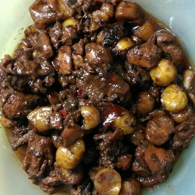 板栗烧鸡