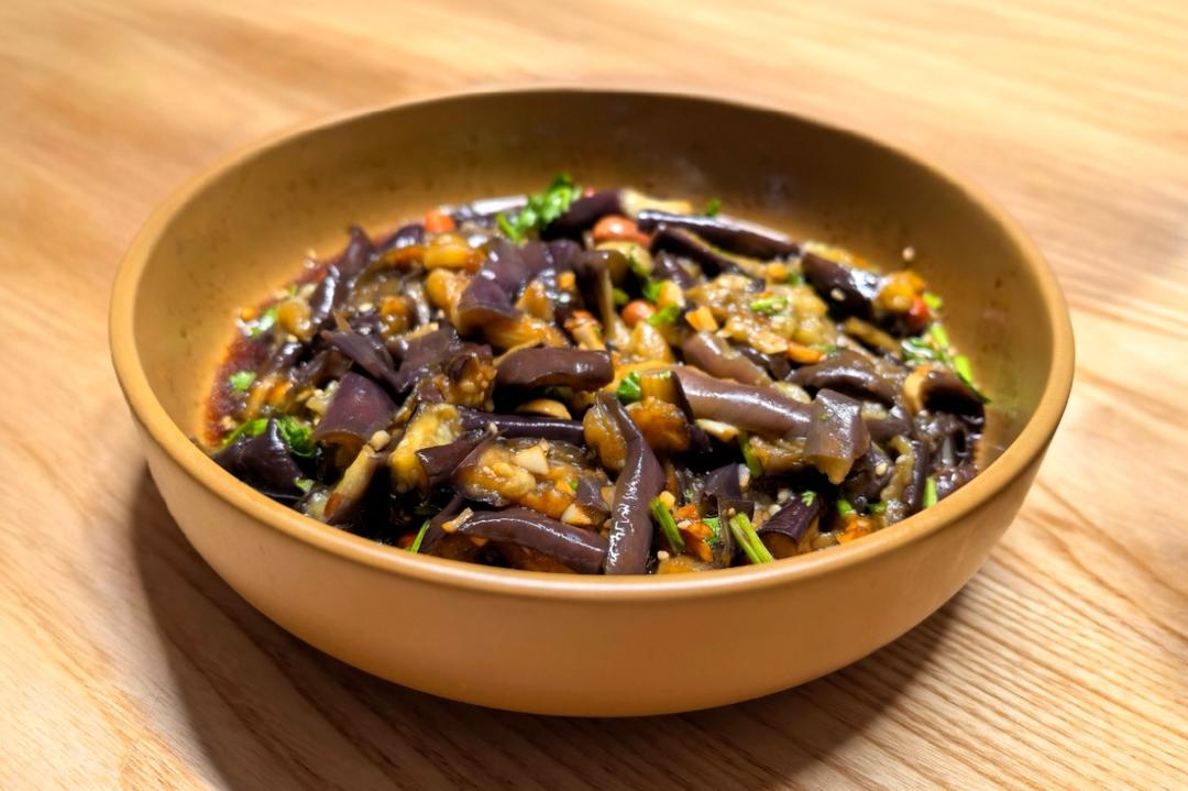 减脂餐之凉拌蒸茄子