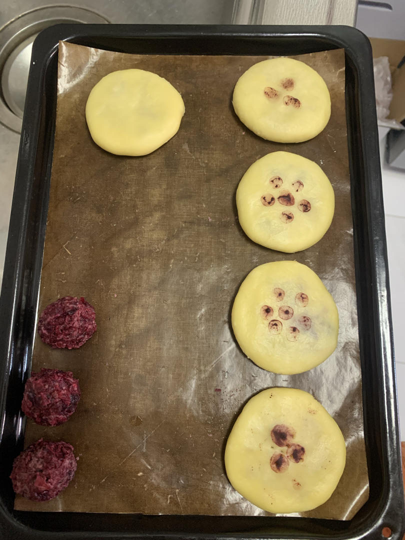 玫瑰花饼~~黄油版(视频菜谱)