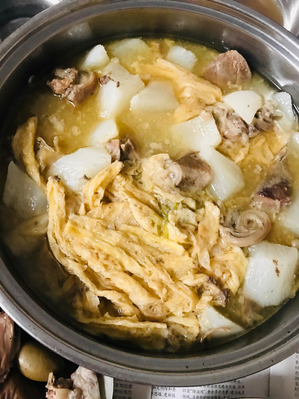 羊肉炖白萝卜