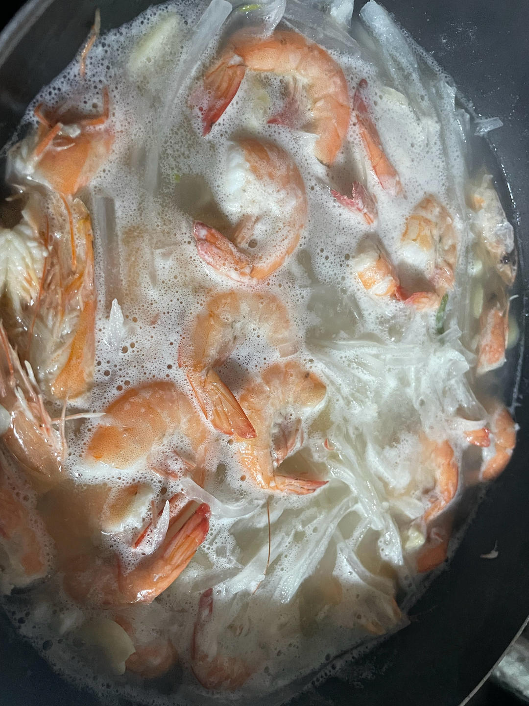 萝卜丝鲜虾汤