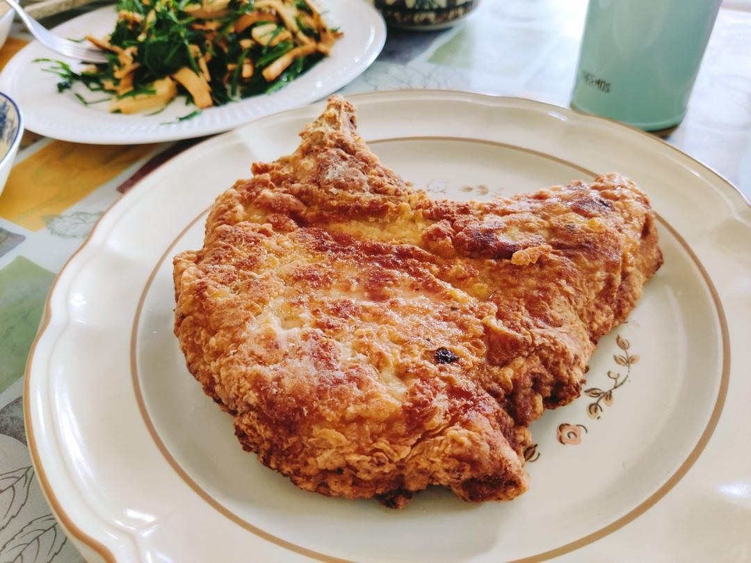 上海名堂炸猪排！脆薄炸街好吃！不掉粉不掉糠！