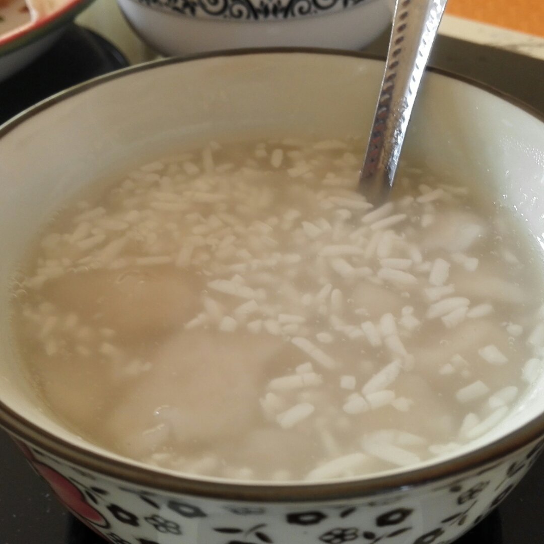 苹果酒酿小圆子甜汤