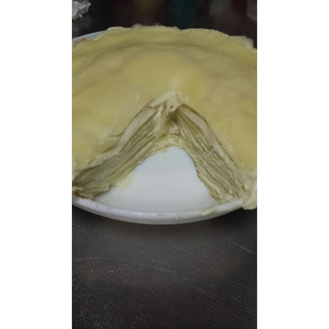 榴莲千层蛋糕#皮黑森林#