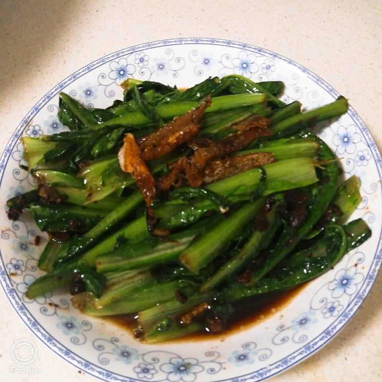 豆豉鲮鱼油麦菜的做法