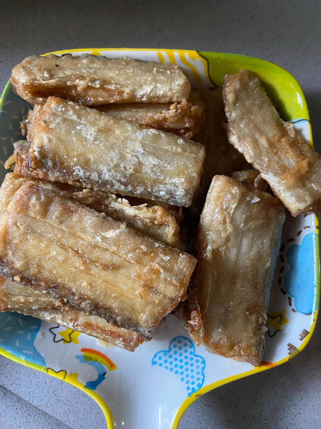 炸带鱼段(一点小窍门油就不浑了)