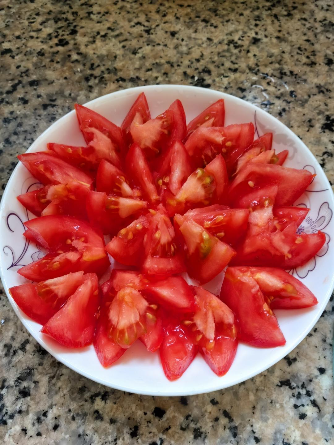 好吃又开胃的开花有机西红柿的做法 步骤4