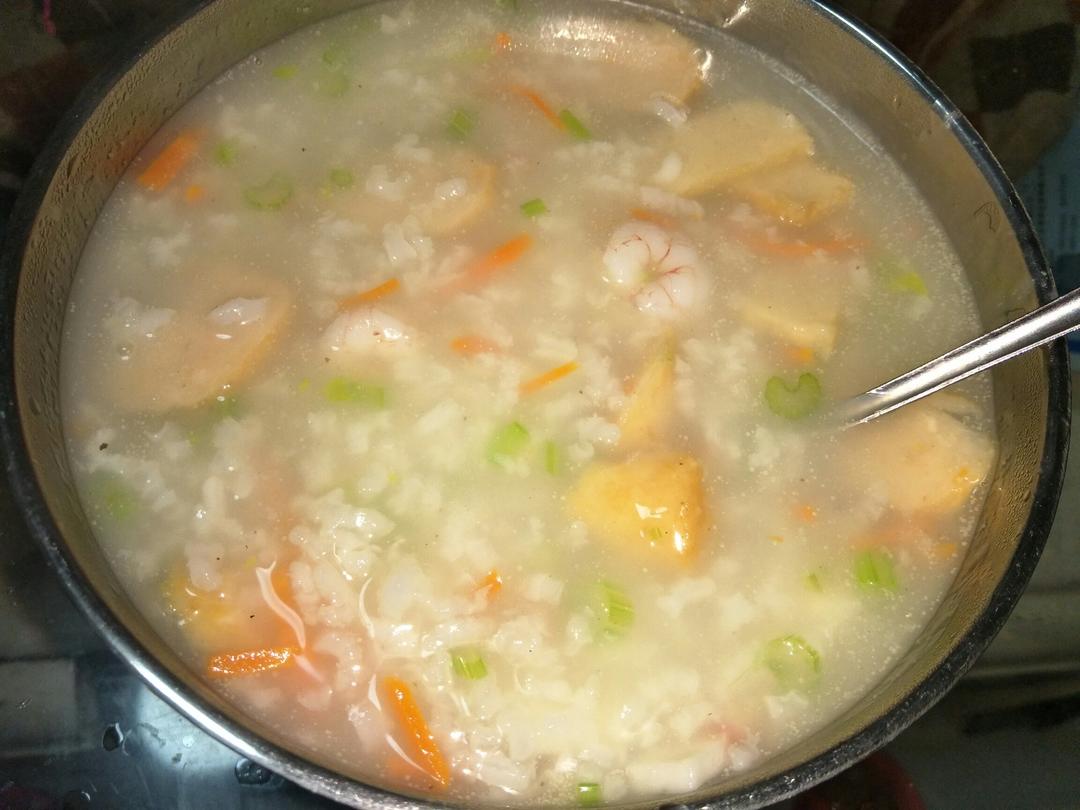 蔬菜虾仁粥