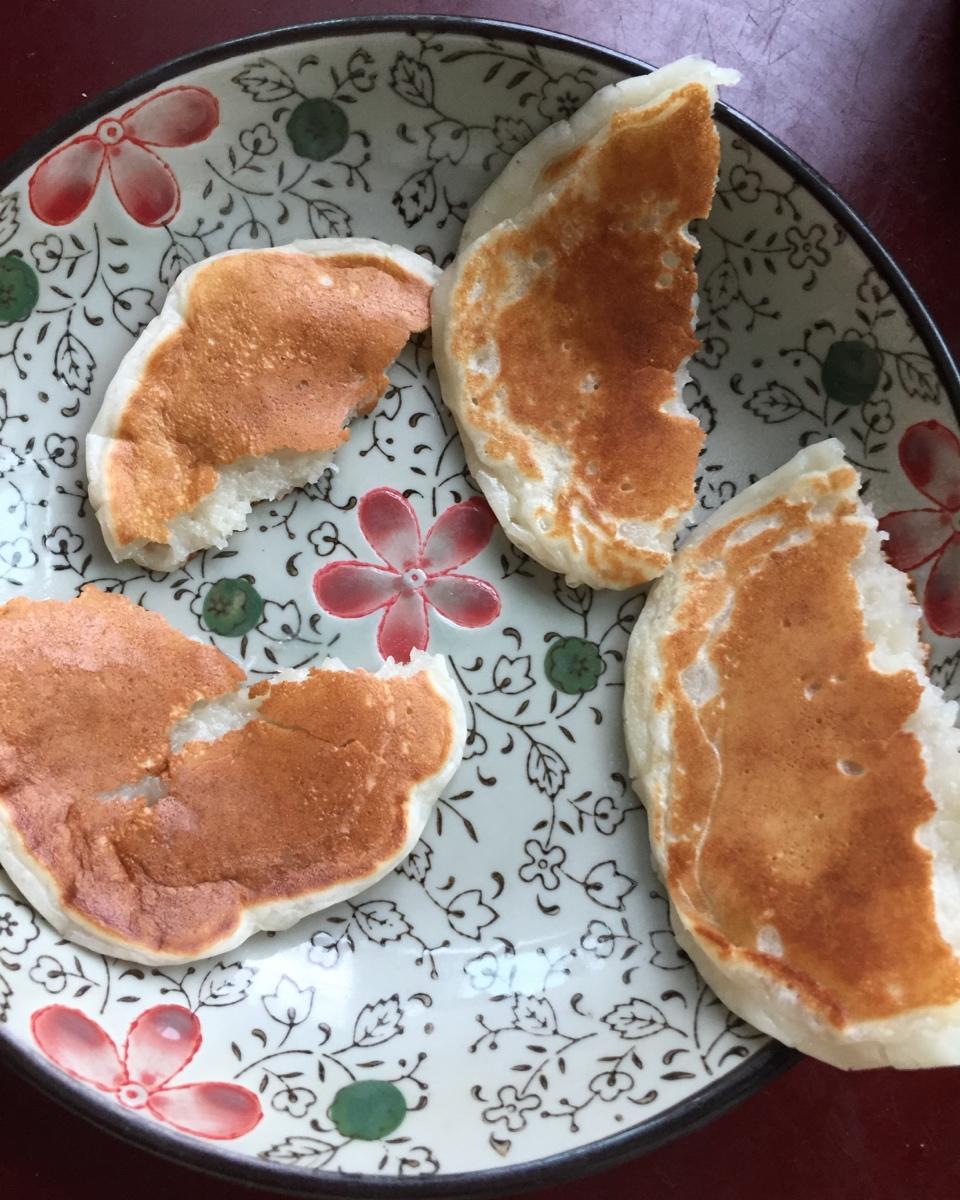 不用和面的【奶香糯米饼】