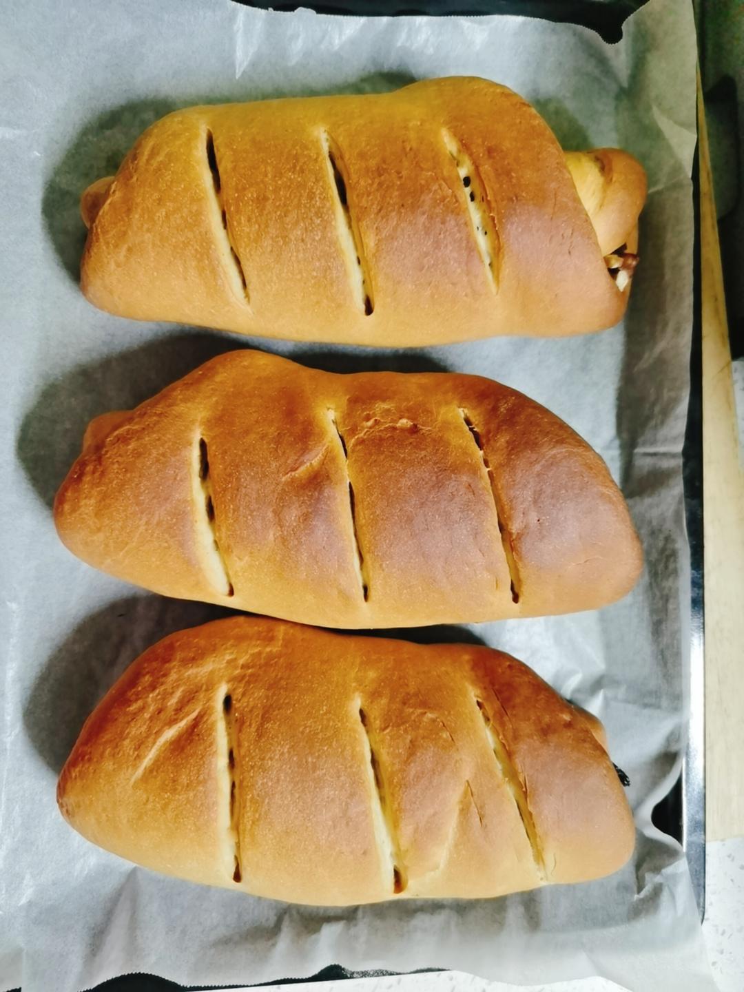 三个低油低糖咸全麦面包的做法步骤图 丫丫的美人鱼 下厨房