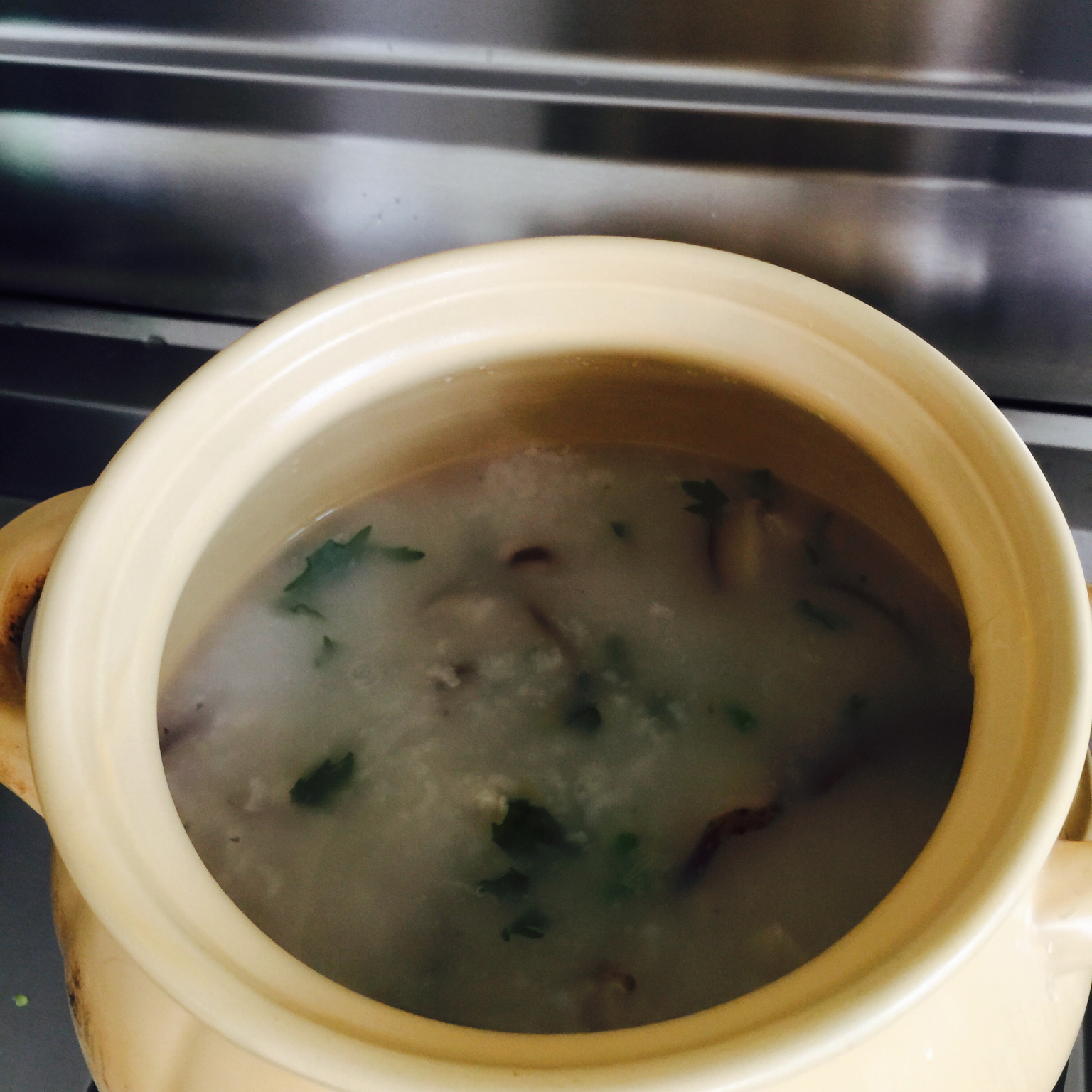 香菇鸡肉粥