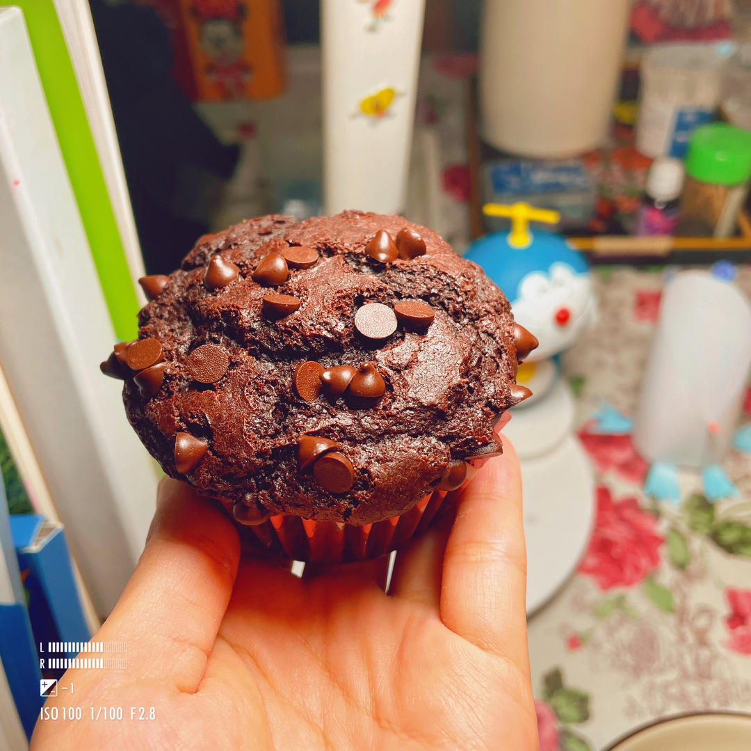 在家做巧克力蘑菇头麦芬蛋糕🍫