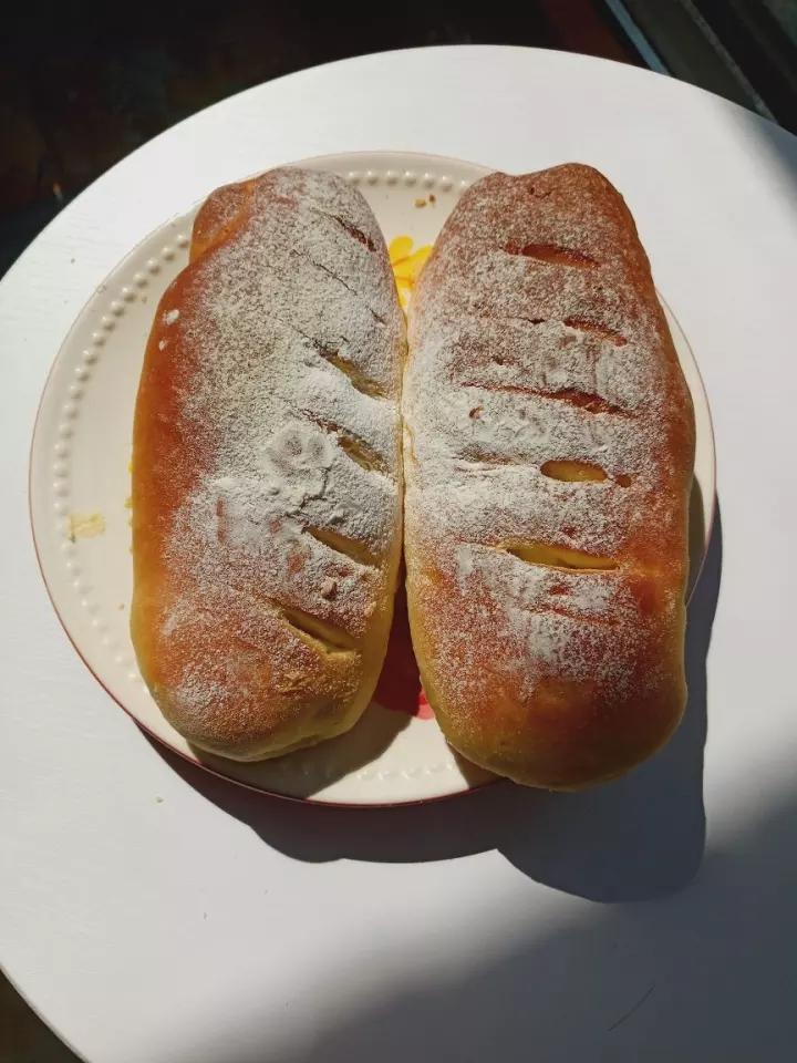 比原麦山丘还好吃的【抹茶麻薯古早味面包】肉松红豆沙