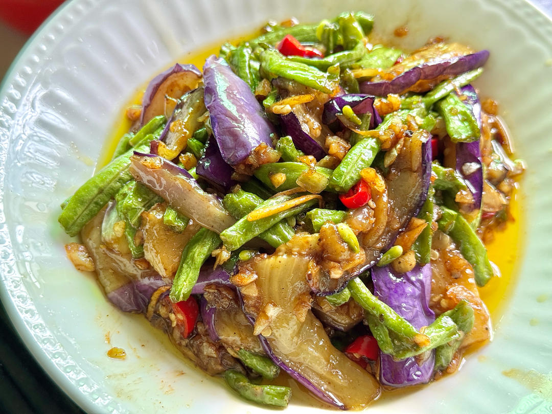 烧豆角茄子