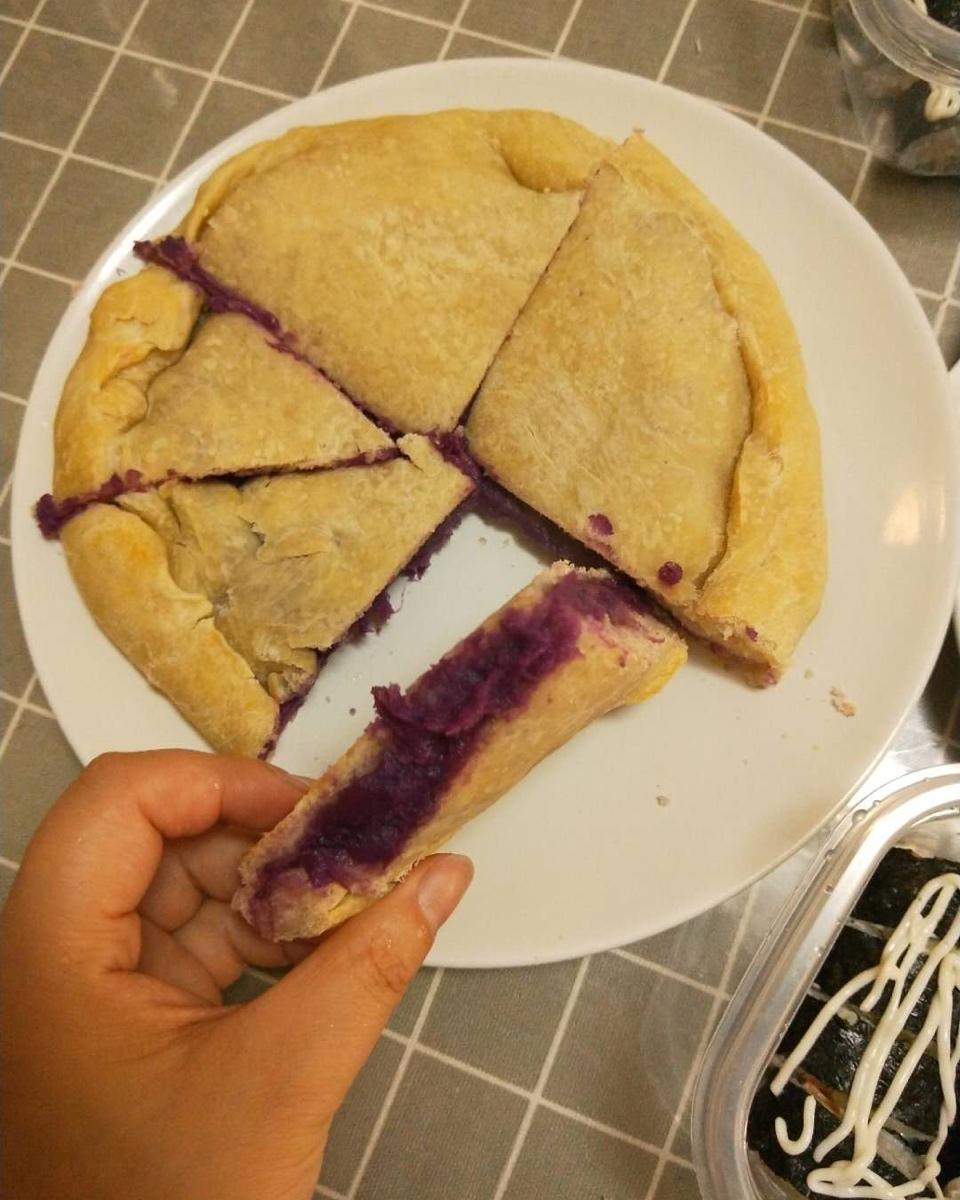 爆浆紫薯芝士仙豆糕