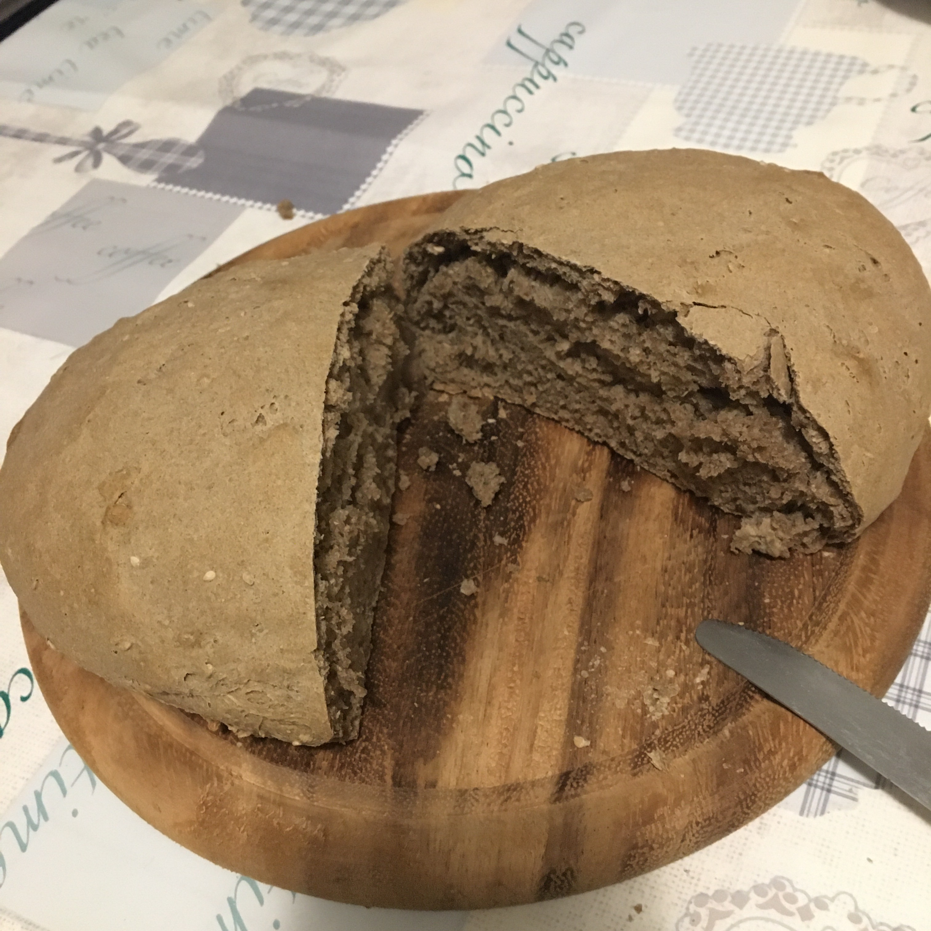 超简单核桃仁黑面包(烤箱版)的做法 步骤4