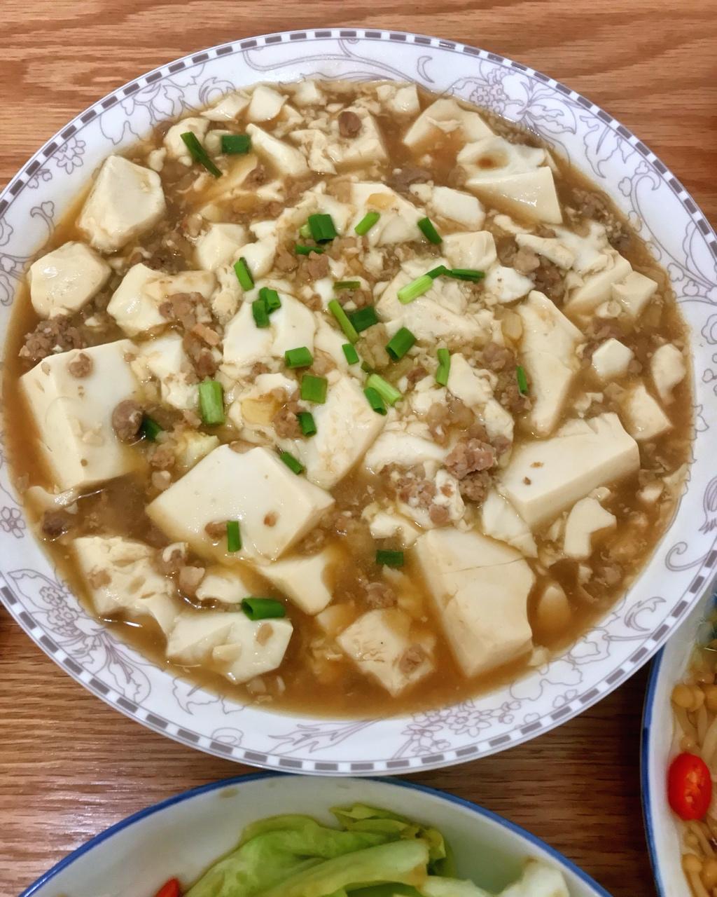家常菜 肉末烧豆腐 吃货熊仔做的肉末烧豆腐
