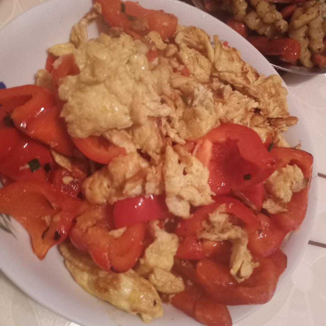 甜椒炒鸡蛋