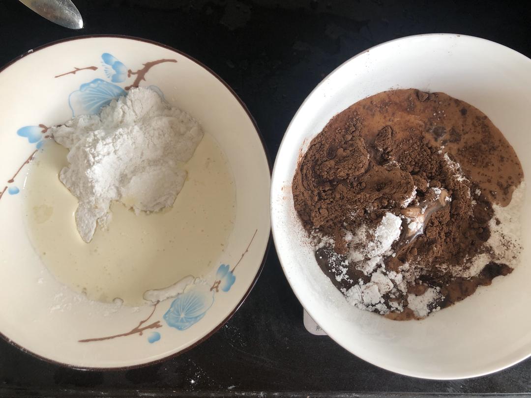 外脆内糯华夫饼：完美复刻小吃街Q格格/格子Q🧇（可可和奶香口味）的做法 步骤2