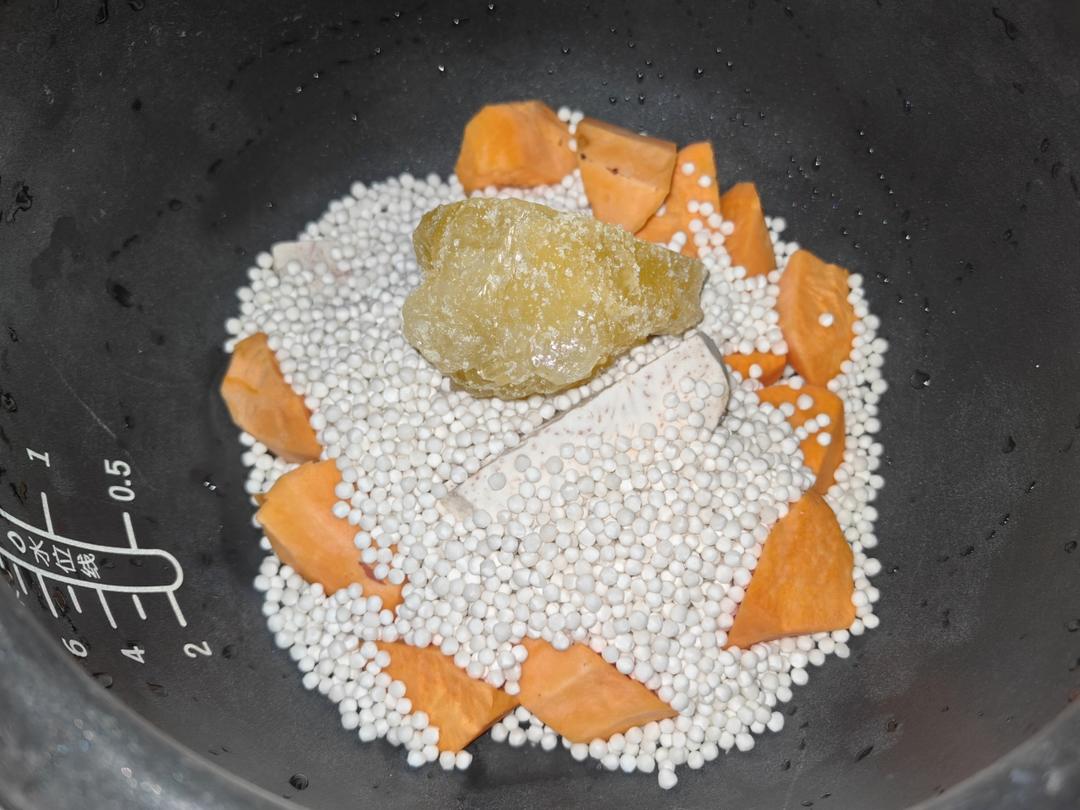 电饭煲芋圆西米露 ，巨简单❗好喝到哭😭秋冬必备