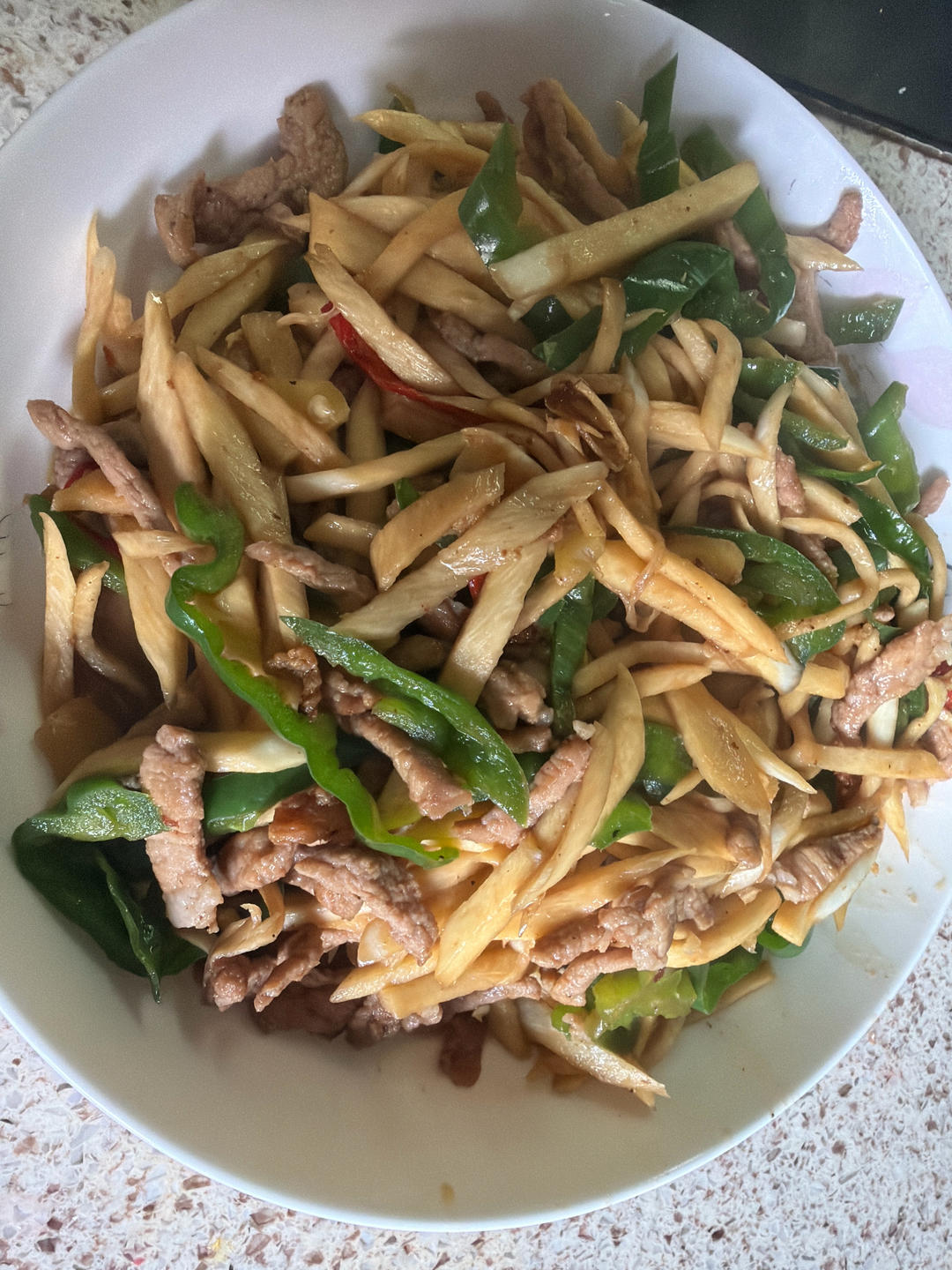 茭白炒肉丝