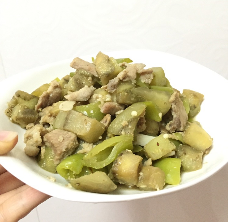 青椒炒茄子