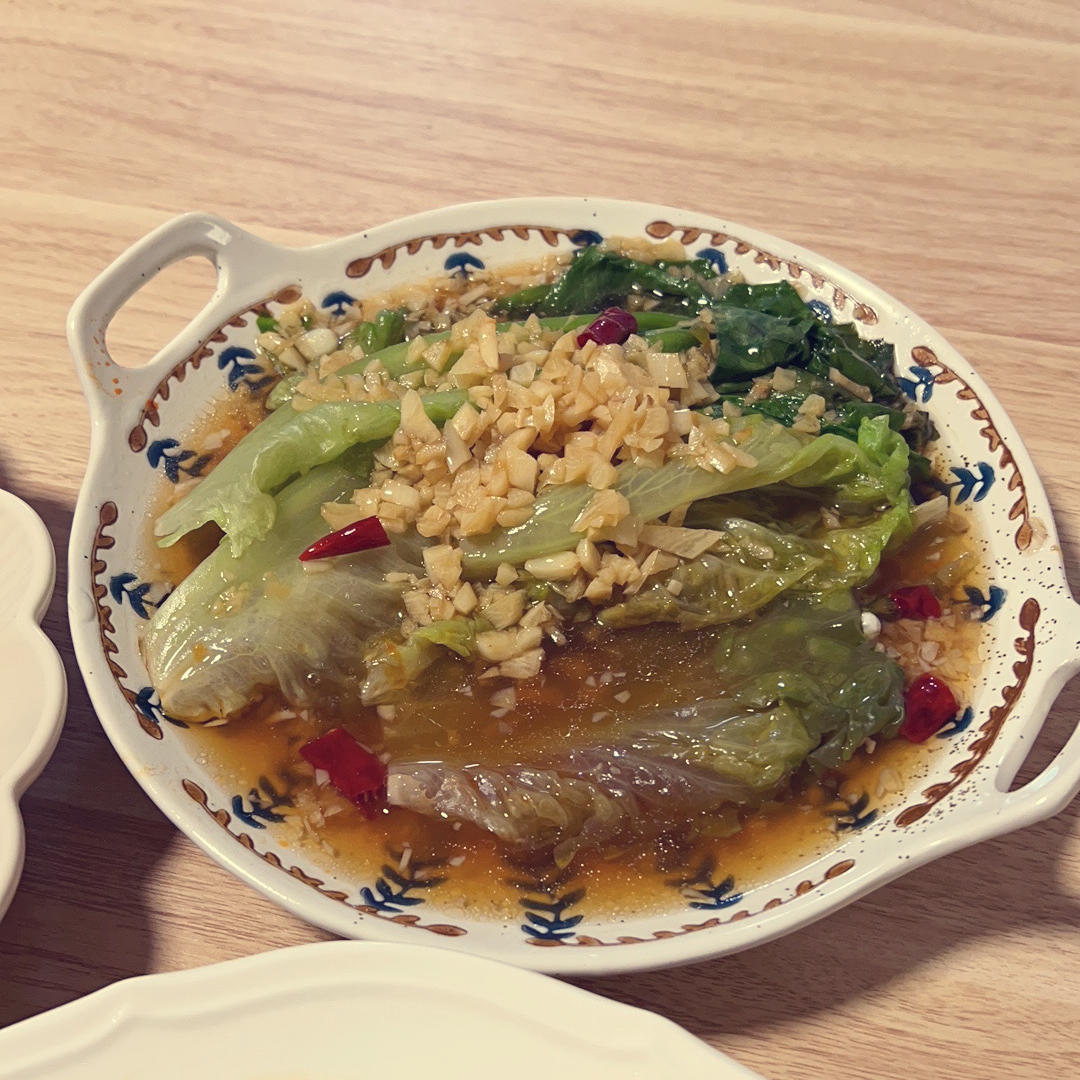 白灼生菜