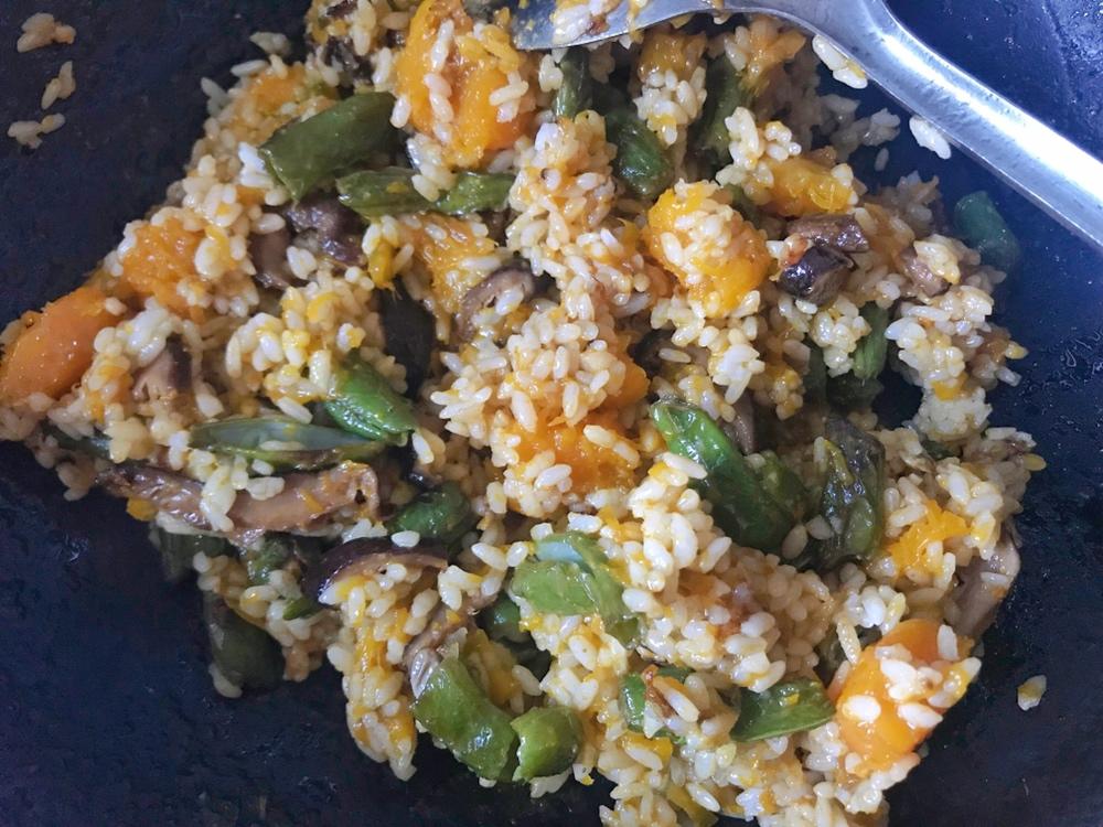 美味到不行的南瓜饭