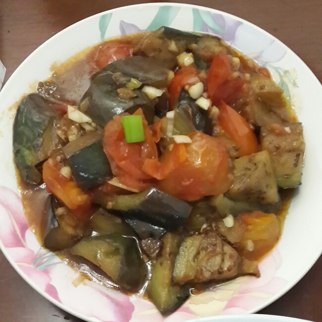 西红柿烧茄子