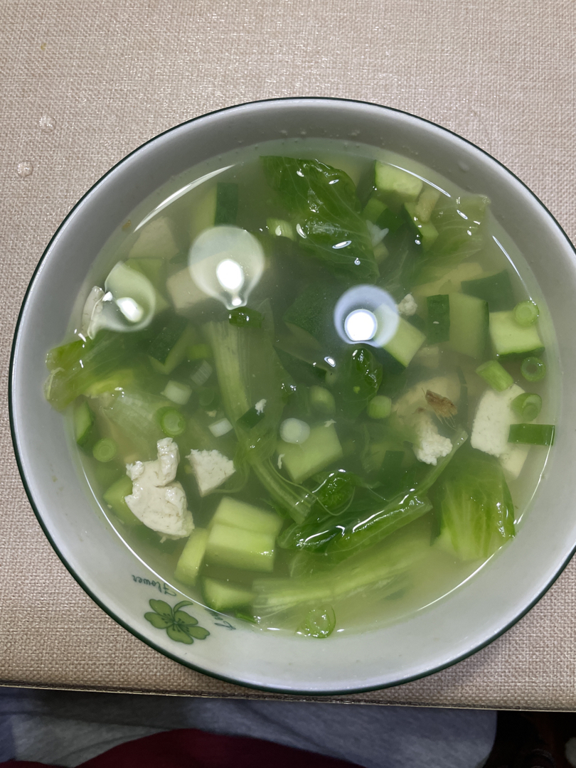 营养减肥的豆腐白菜汤（简单版）