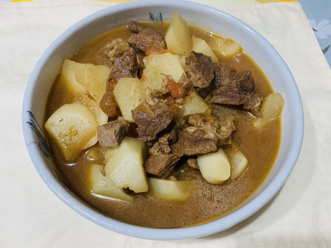 四楼上的大猫做的萝卜炖牛肉