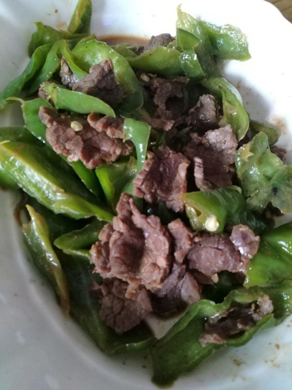 青椒炒牛肉