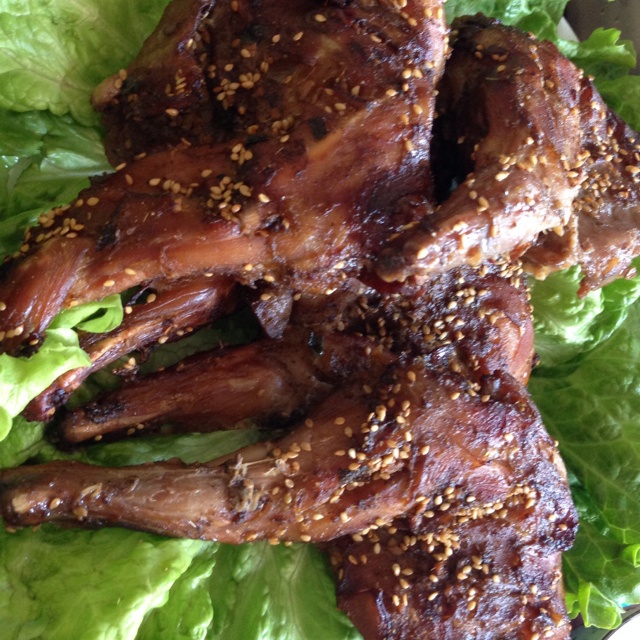 花慧有声做的焗烤兔腿