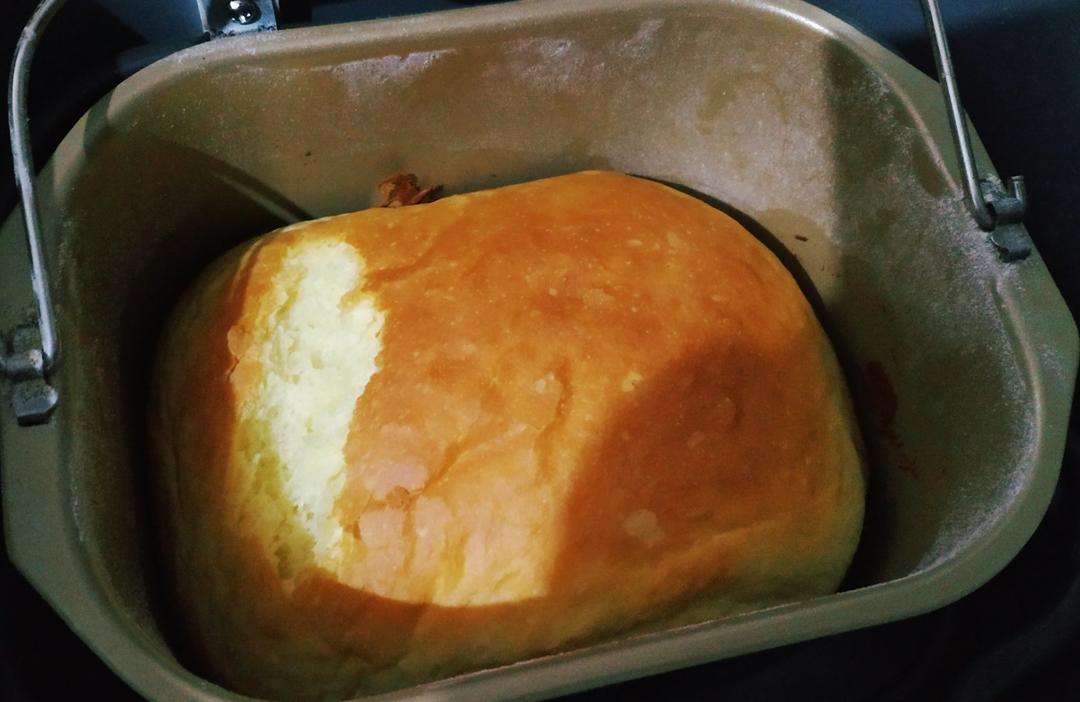 超级好吃的原味面包（面包机版）