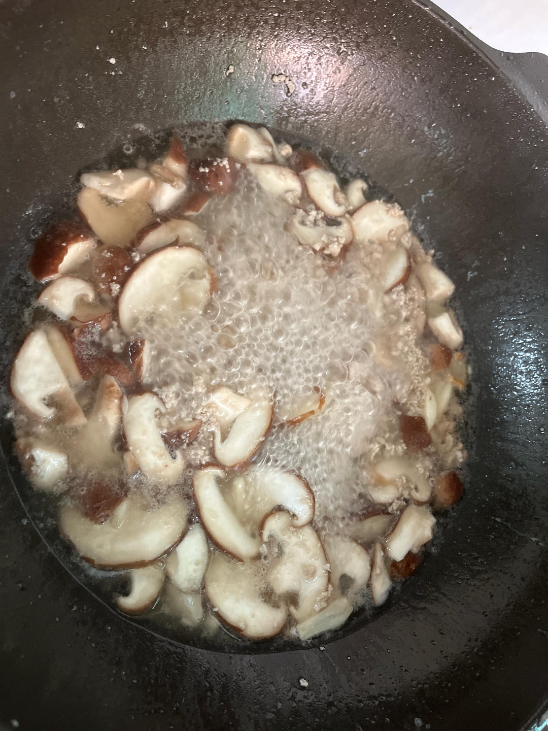 平菇肉沫汤~随便怎么煮都很鲜