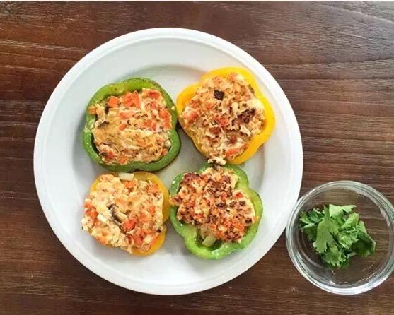 彩椒鸡肉盏-增肌减脂的做法