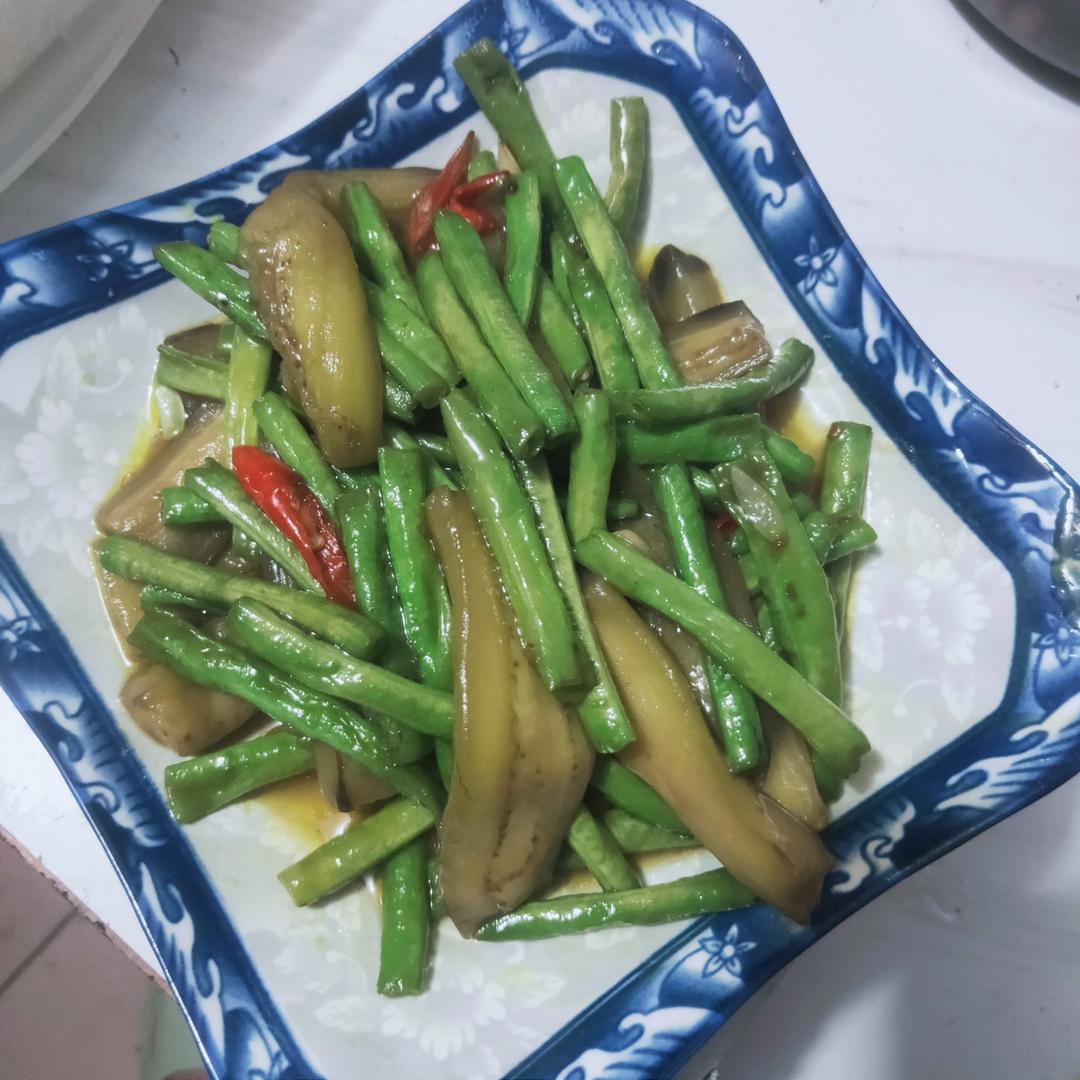 豆角烧茄子