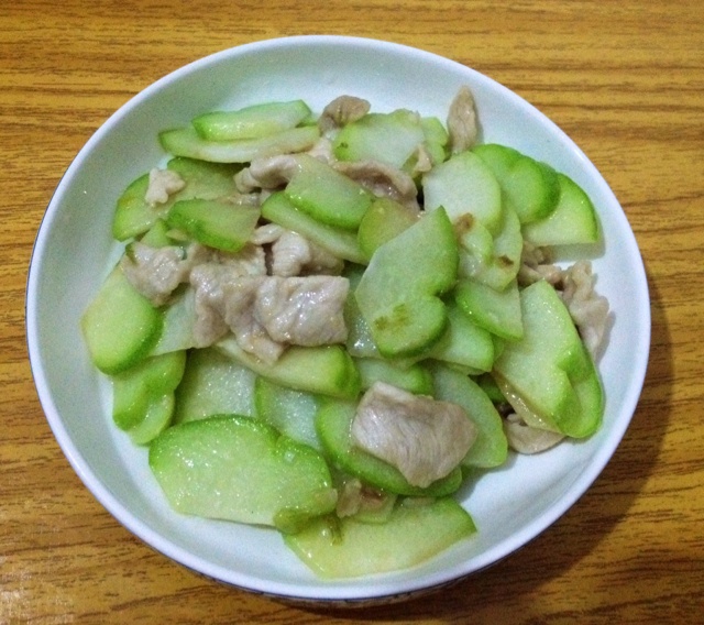 佛手瓜炒肉片