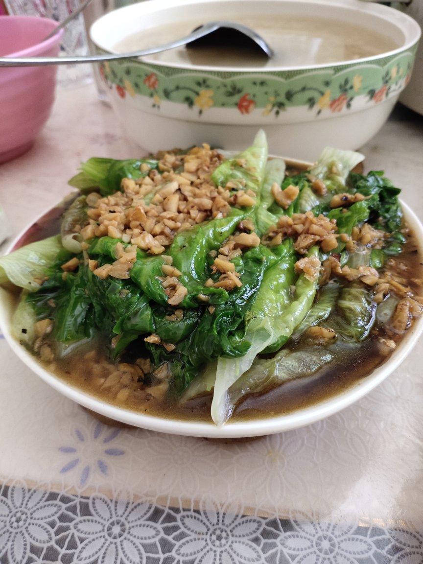 超级好吃低脂低热量的～蚝油生菜