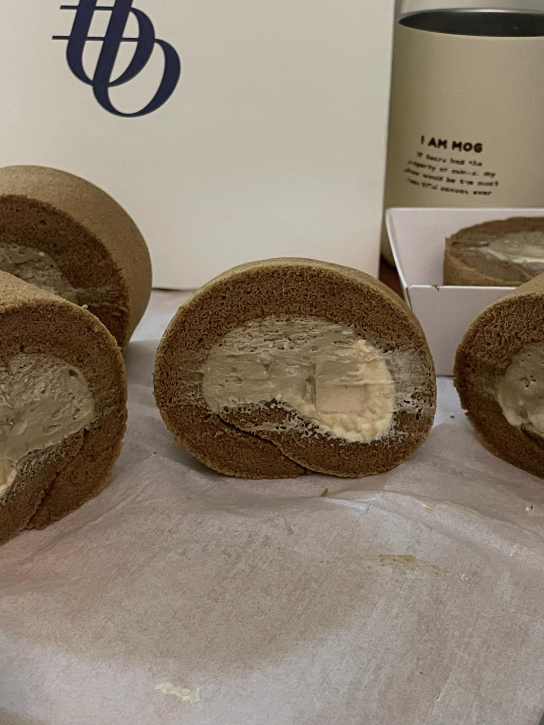 焙茶玄米啤梨蛋糕卷