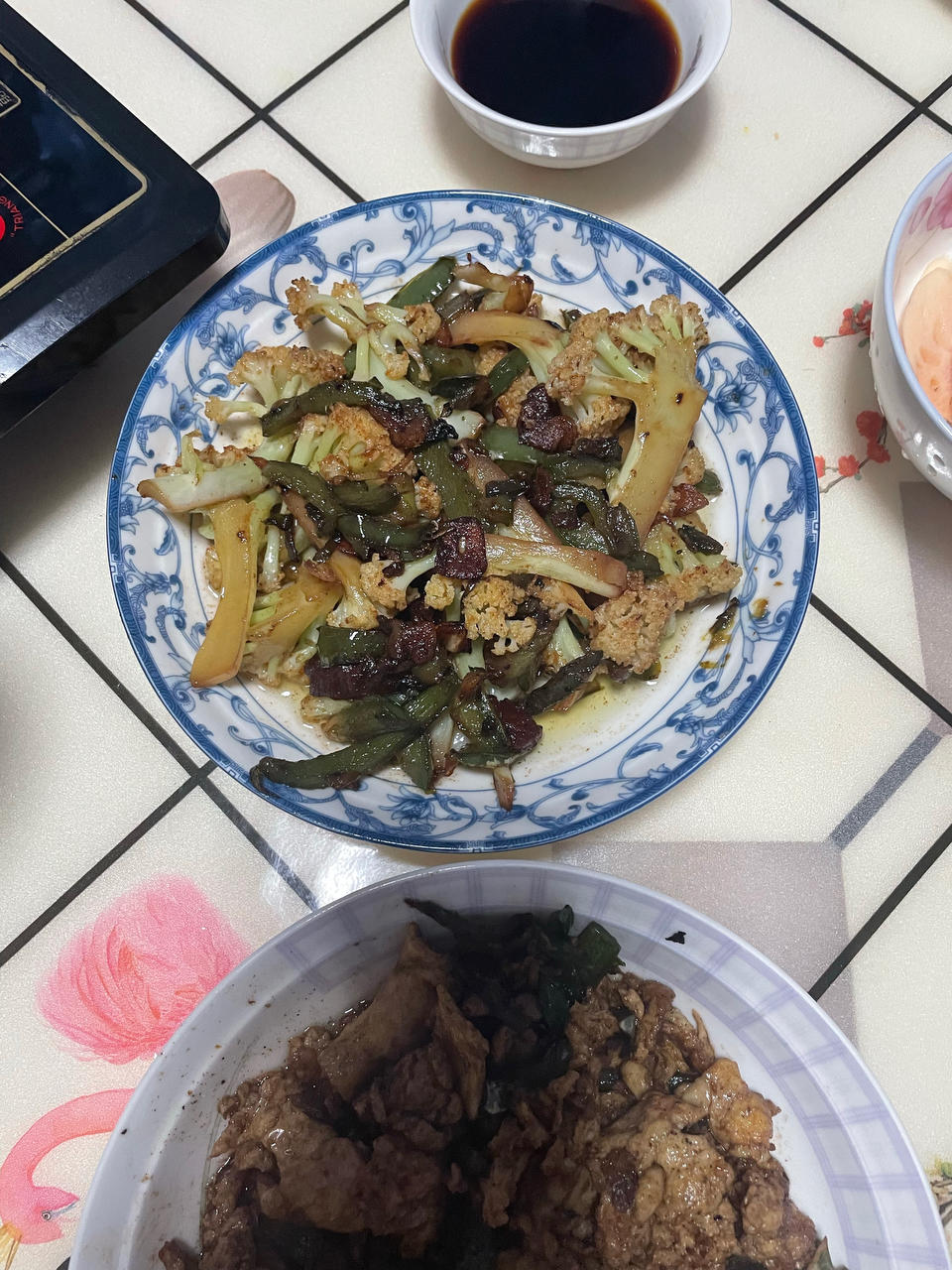 老丁的私房菜-干锅花菜