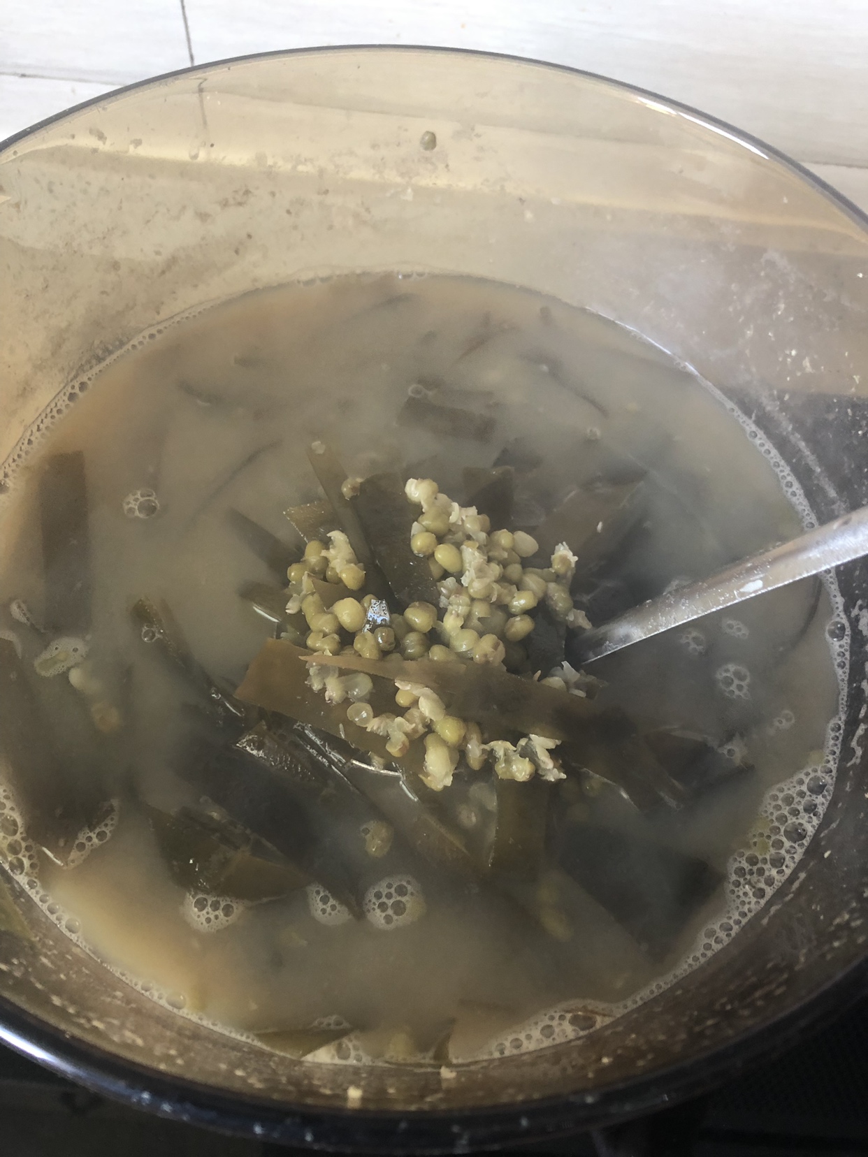 解暑降温绿豆海带汤（糖水）的做法 步骤4
