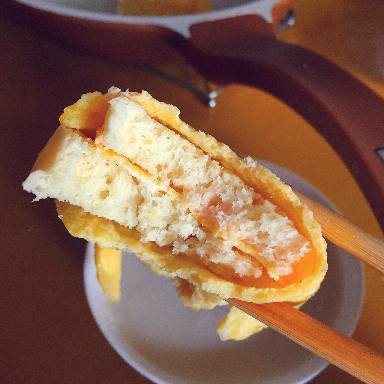 鸡蛋包吐司  平底锅版