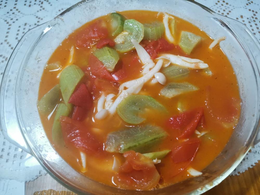 番茄丝瓜汤的做法