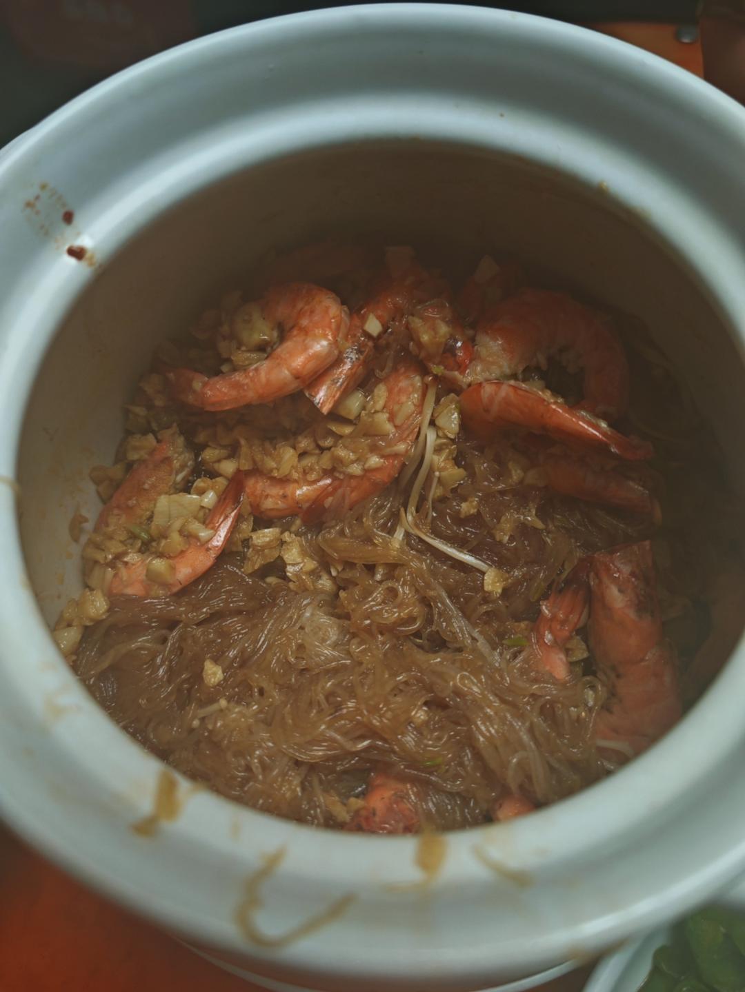 蒜蓉粉丝虾煲