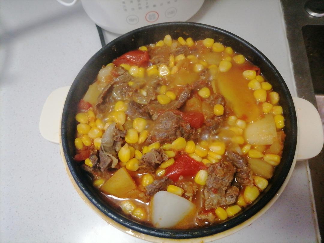 番茄土豆牛腩煲（电饭煲）