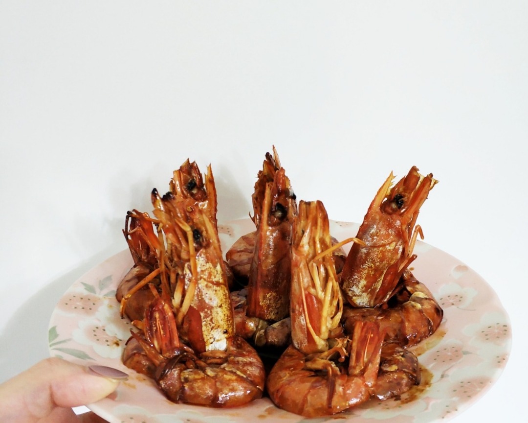 香煎阿根廷红虾(红烧)的做法
