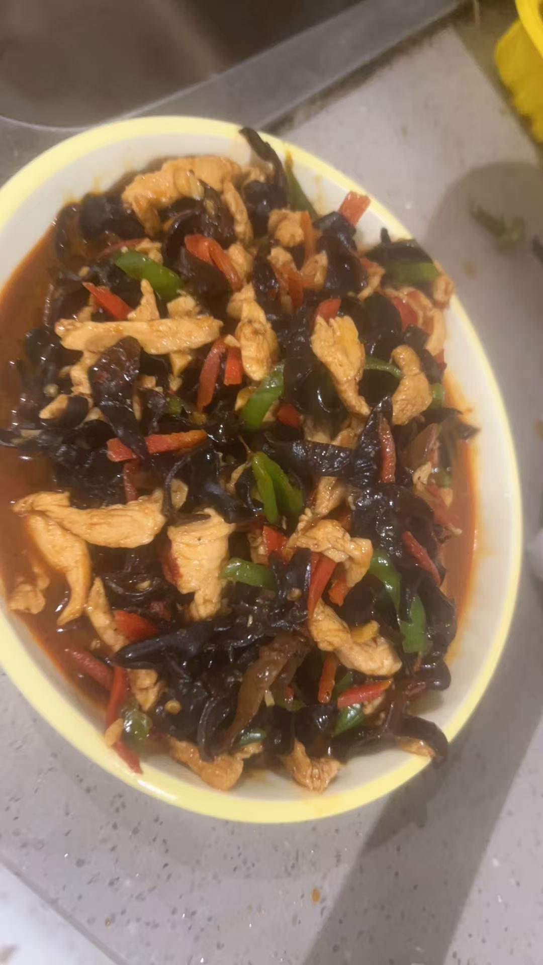 米饭🍚杀手鱼香鸡丝         （减脂期也可以吃）