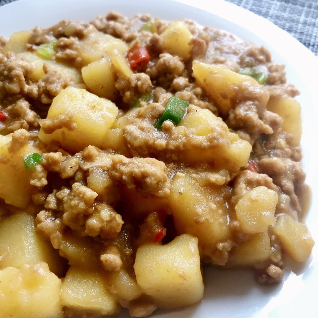 ㊙️香菇土豆肉沫拌饭❗️比外卖还好吃